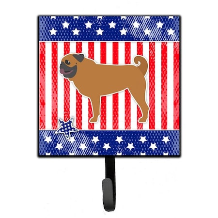 Jensendistributionservices USA Patriotic Pug Leash or Key Holder MI1655421